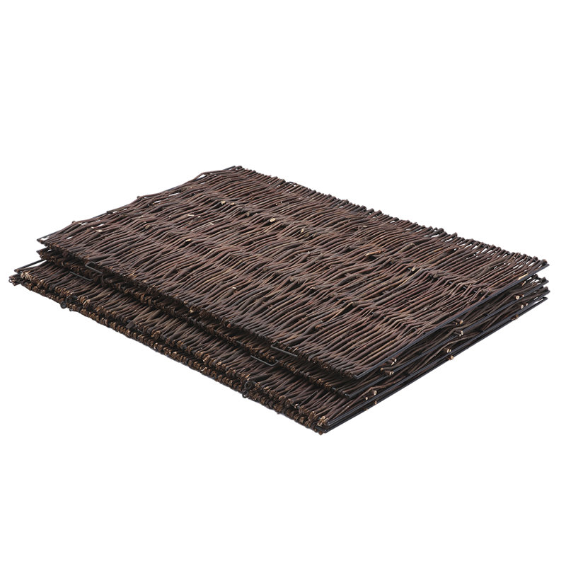 Willow Woven Trash Can Enclosure