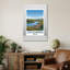 Llyn Clywedog, Wales - Romantic Travel Poster Of Reservoir, Dam And Welsh Hills. Giclee Print On Wrapped Canvas. Wall Art, Home Decor - Natural Landmarks, Wales - Wrapped Canvas Print-1781034749