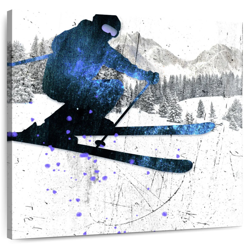 Sireci Extreme Skier I, 20" H x 20" W