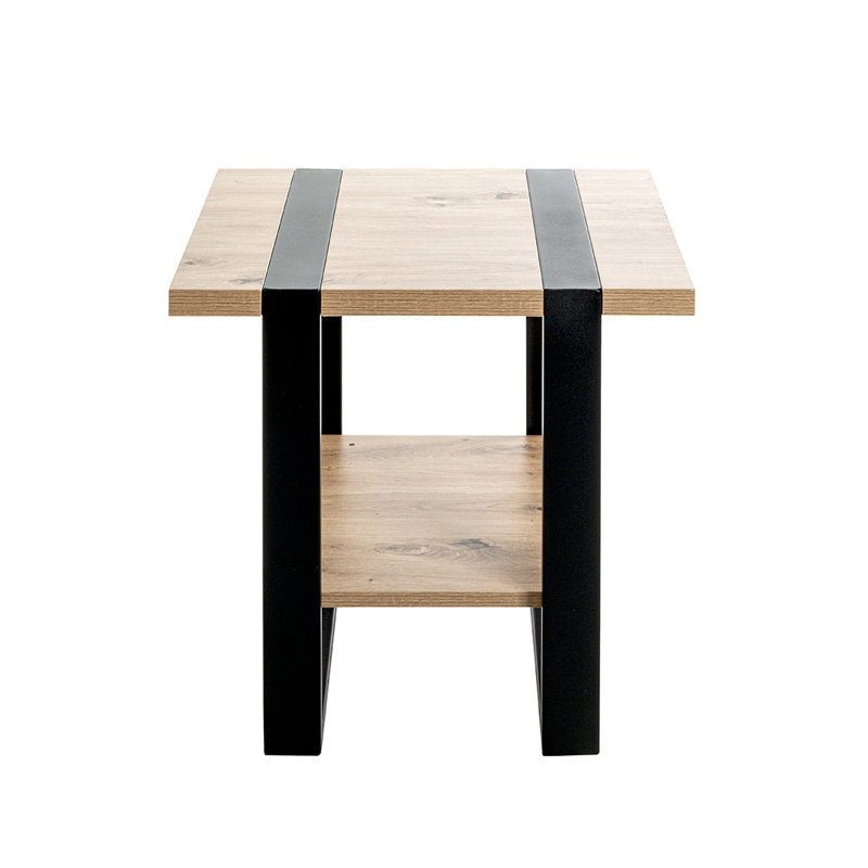 Hampshire Side Table with Storage, Light Oak