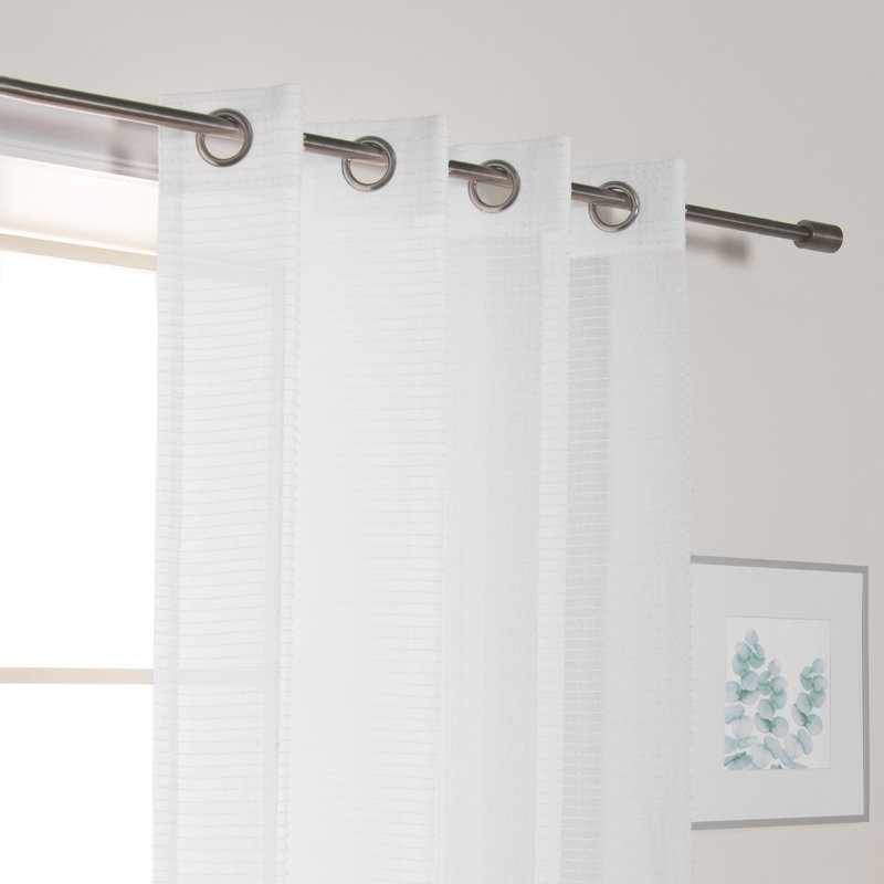 Sheer Curtain Panel Pair, 52" W x 96" L
