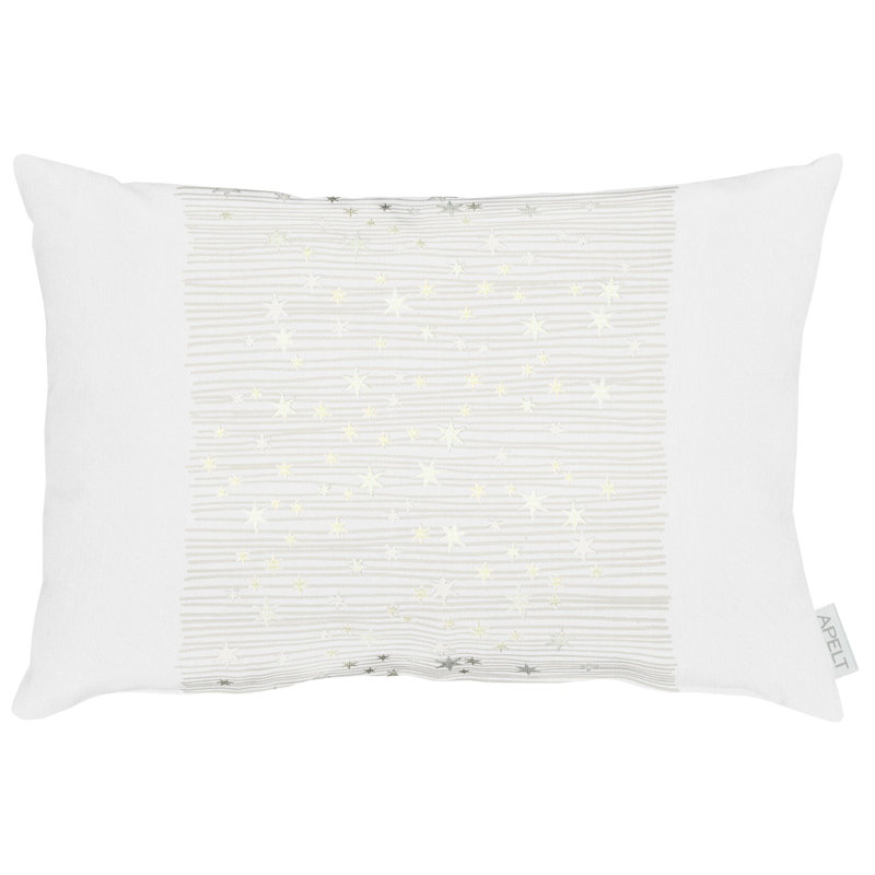 Rectangular Cushion, Natural/Gold