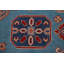 Tapis bleu clair à teinture végétale Kazak