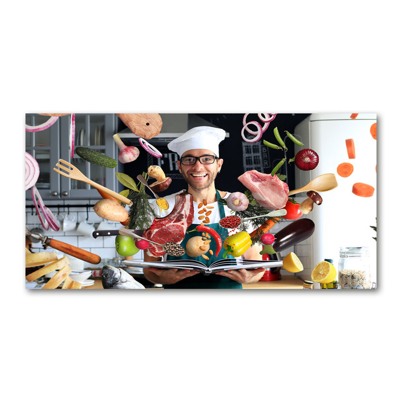 Lourence 50cm W x 100cm L Glass Peel and Stick Panel