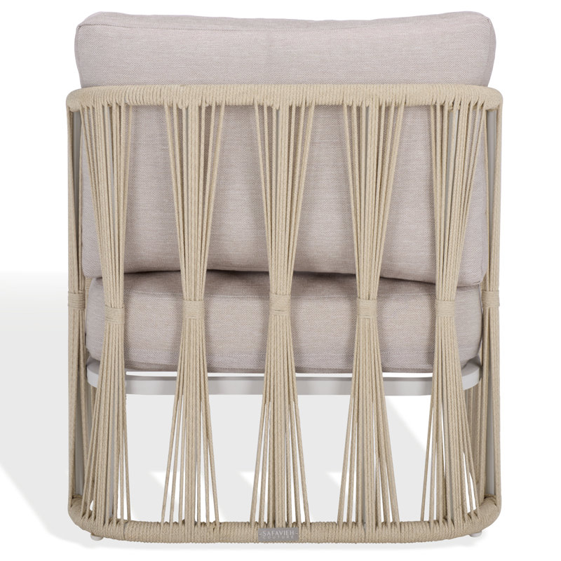 Franklyn Rope And Aluminum Patio Chair, White