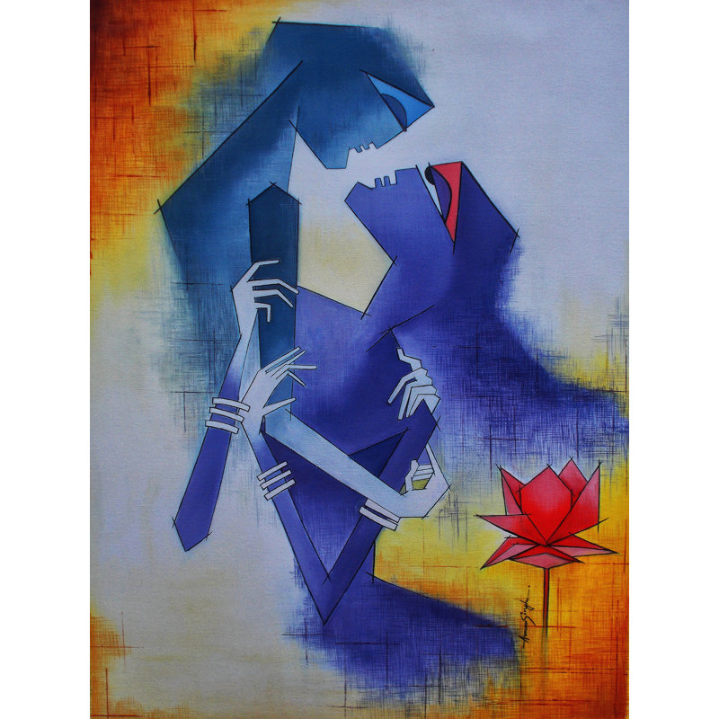 Amativeness Print by Amar Singha, 32" H x 24" W, Wrapped Canvas