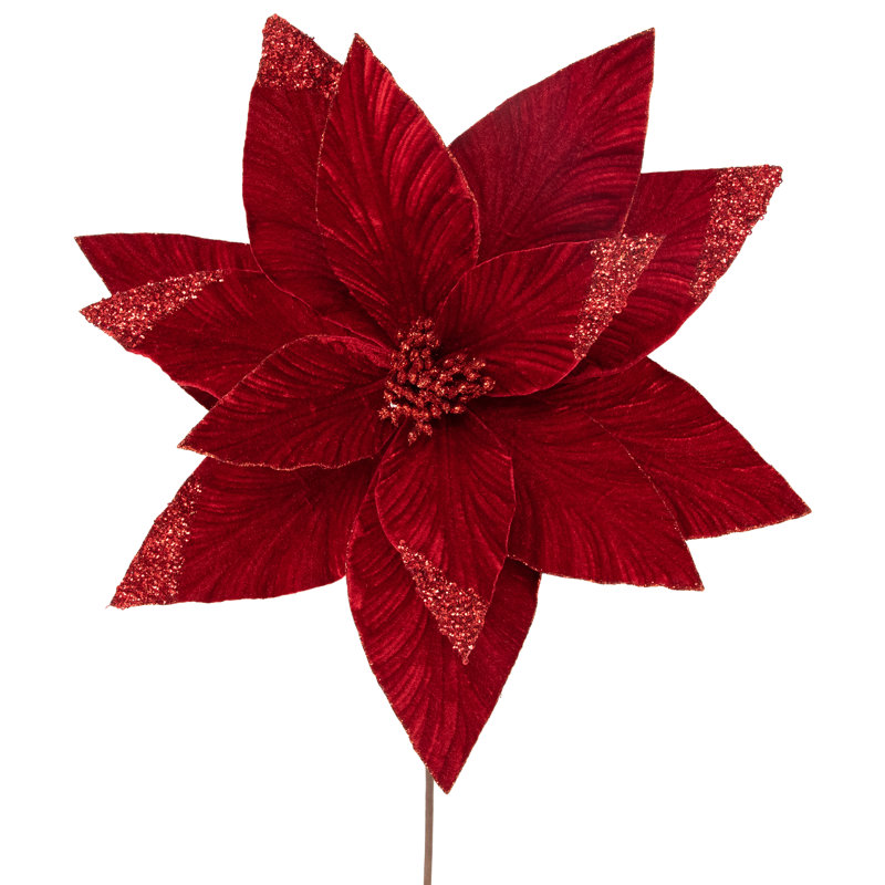 24'' Fabric Plants & Flowers Pick