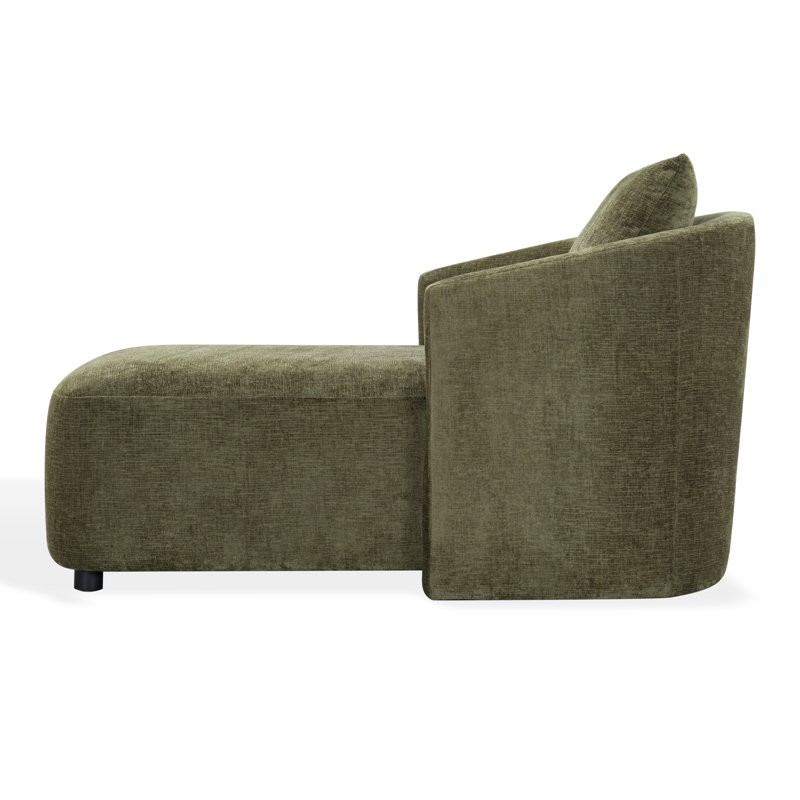 Chaise longue, Vert olive