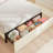 LED Velvet Upholstered Platform Storage Bed Frame With Drawer And Adjustable Headboard-816305409-816305413