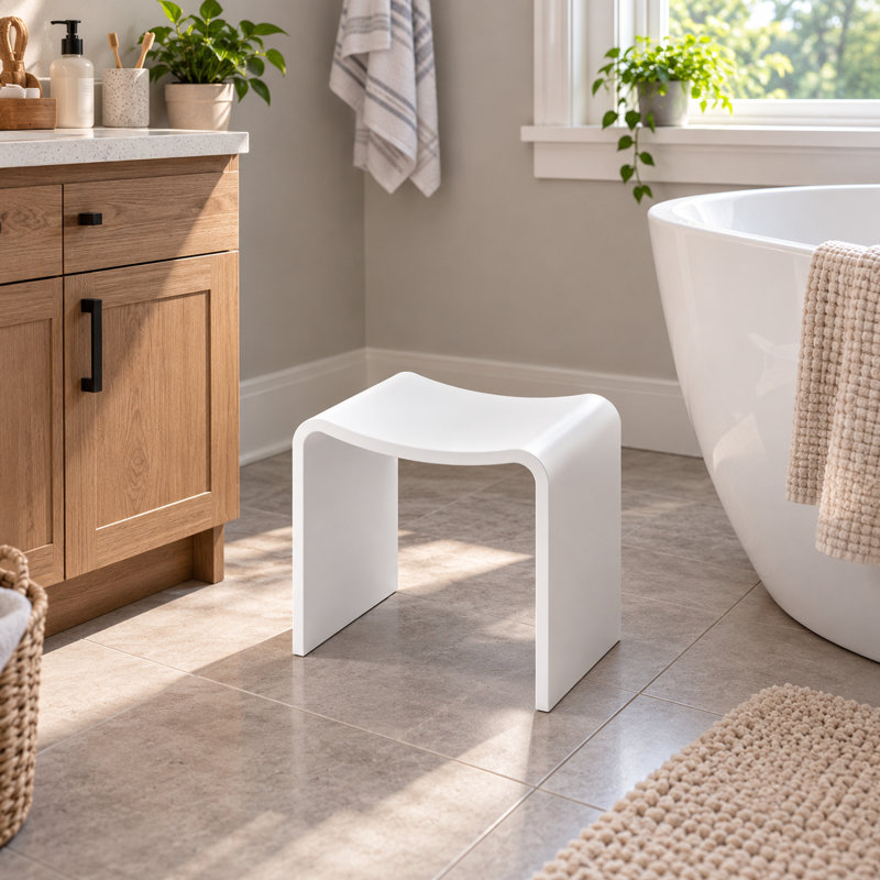 15.7 in. W Plastic / Acrylic Shower Bench