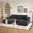 Boneless 108" Modular Sectional Couch with Ottoman, Boneless U-Shaped Sofa for Living Room, Apartment, No Assembly Required-1740153409
