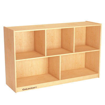 5 Compartment Manufactured Wood Shelving Unit