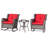 Wicker 2 - Person Patio Conversation Set with Cushions-70091043