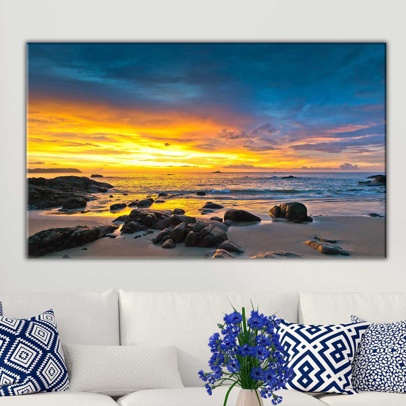 «Surf and Sand II», impression sur toile tendue, H 18 po x l 30 po x P 1 po