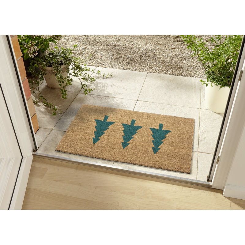 Mix Mats Green Pine Trees Doormat
