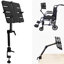 Support pour tablette de fauteuil roulant complet Mount-It et support avec pinces | Convient à la plupart des écrans de 6 à 14 po