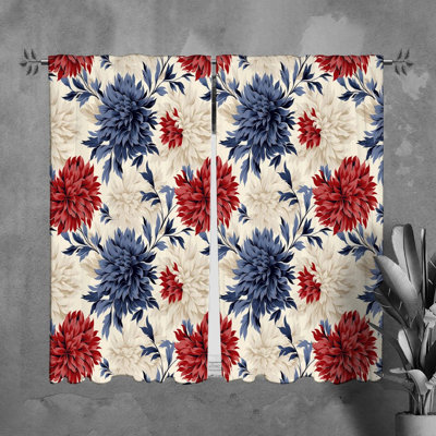 Rideaux à motif floral - 6119