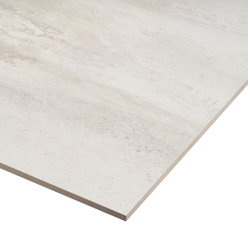 Core Travertine 24" x 48" Porcelain Stone Look Wall & Floor Tile, White