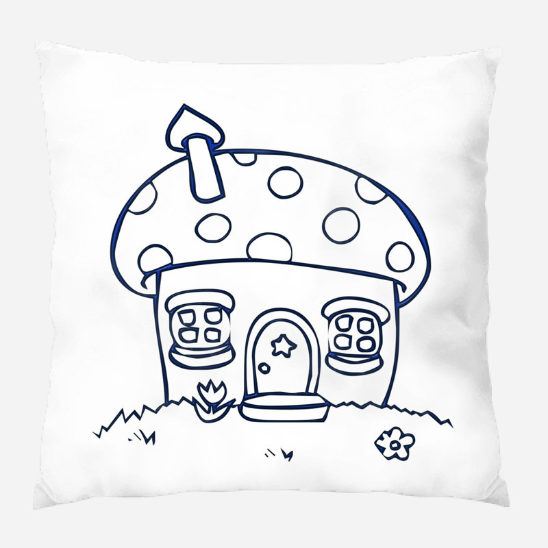 Housse de coussin Dickert, Microsuède, Intérieur