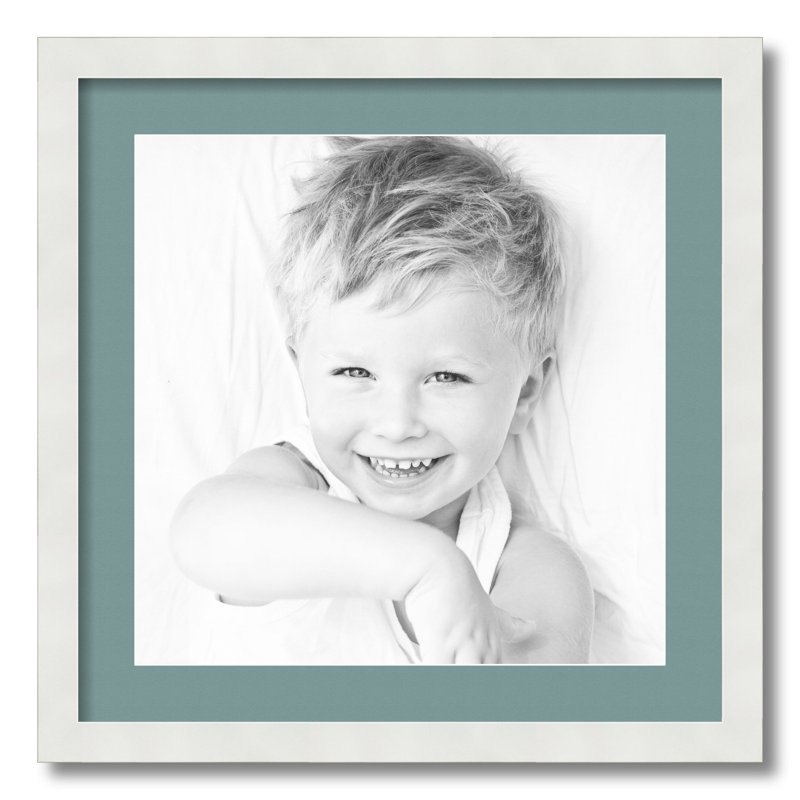 Matte Picture Frame with Mat, Nile Green