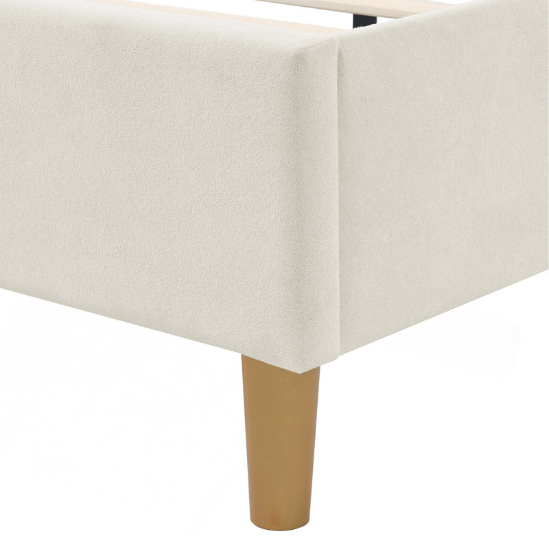 Structure de lit Luxelegance, Beige