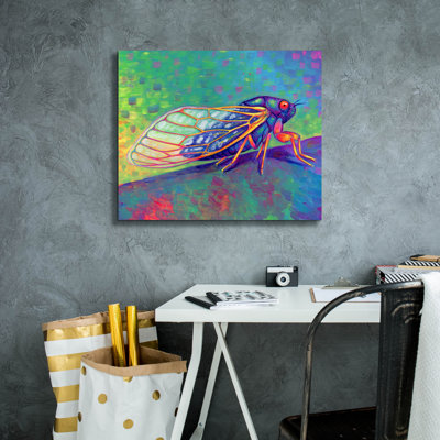 Epic Graffiti 'Magic Cicada' by Rebecca Wang Art Canvas Wall Art