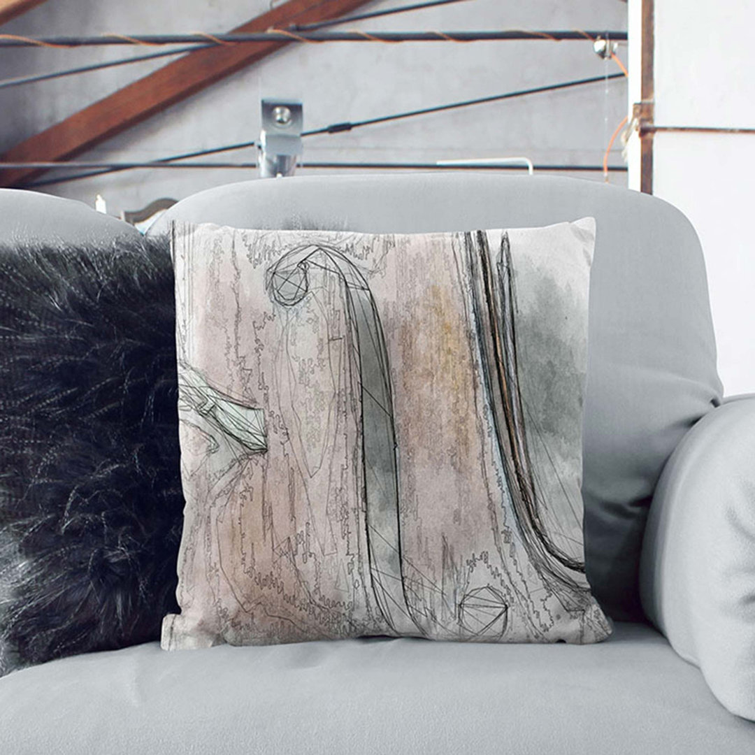Curves of the Cello in Abstract Cushion with Filling