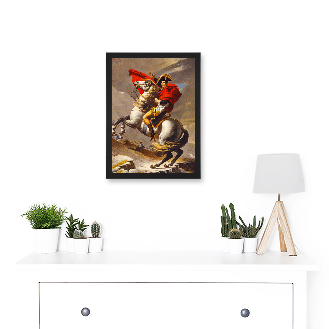Napoleon Bonaparte Emperor France Alps Horse A4 - Single Picture Frame Painting