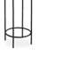 Table d'appoint hexagonale, plateau rond en verre recyclé de 12 po, structure en fer noir-118778150