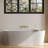 2-Handle Wall Mounted Roman Tub Faucet with Rough-In Valve-125401145