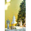 Ornement en forme d'arbre de Noël à suspendre 2 x 2 x 3,3 po, décorations en verre pour décorations de fêtes, lot de 6
