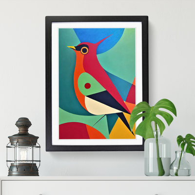 Angelyssa Robin Bird Abstract Vol.2 - Picture Frame Print