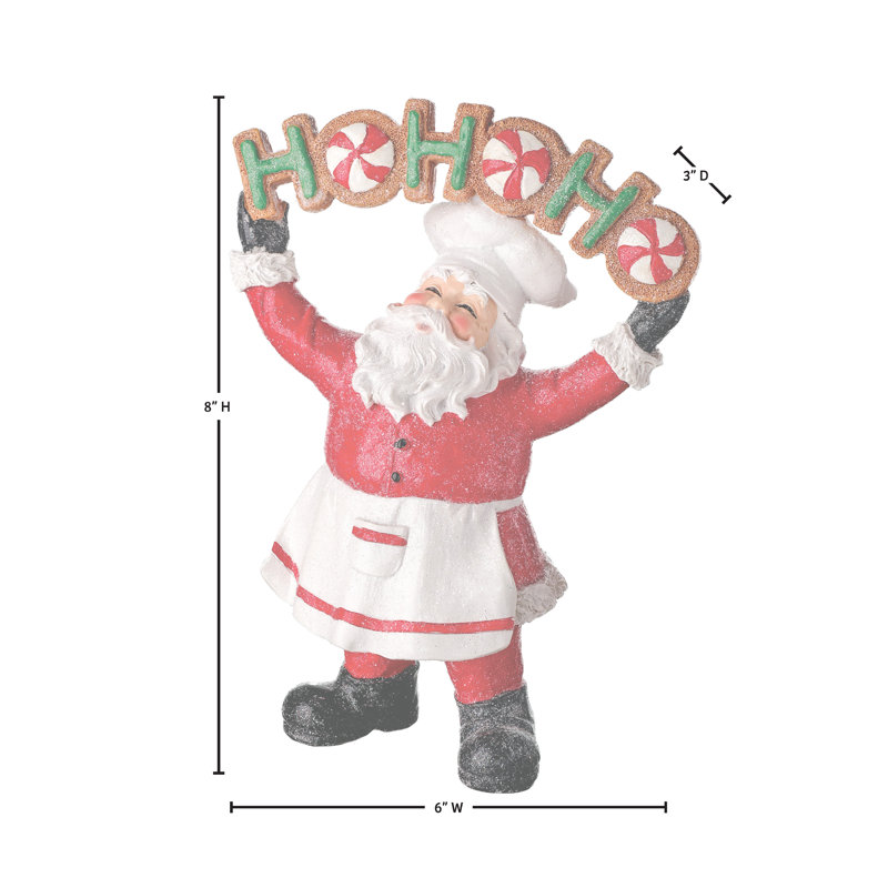 8 "Résine" Hohoho "Menthe poivrée Père Noël