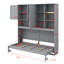 Lit escamotable avec armoire supérieure, tablettes-763922153