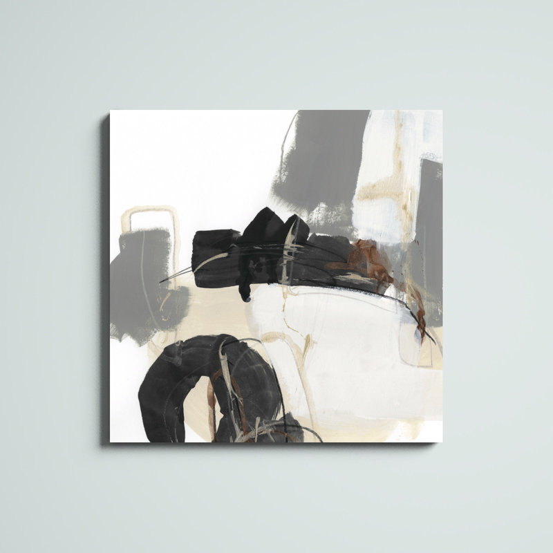 «Essential Gesture I», peinture sur toile tendue, H 36 po x l 36 po