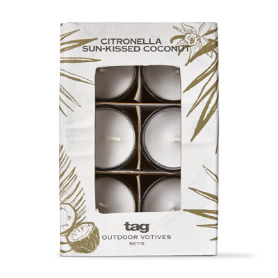 Citro Sunkissed Coconut Votives S/6
