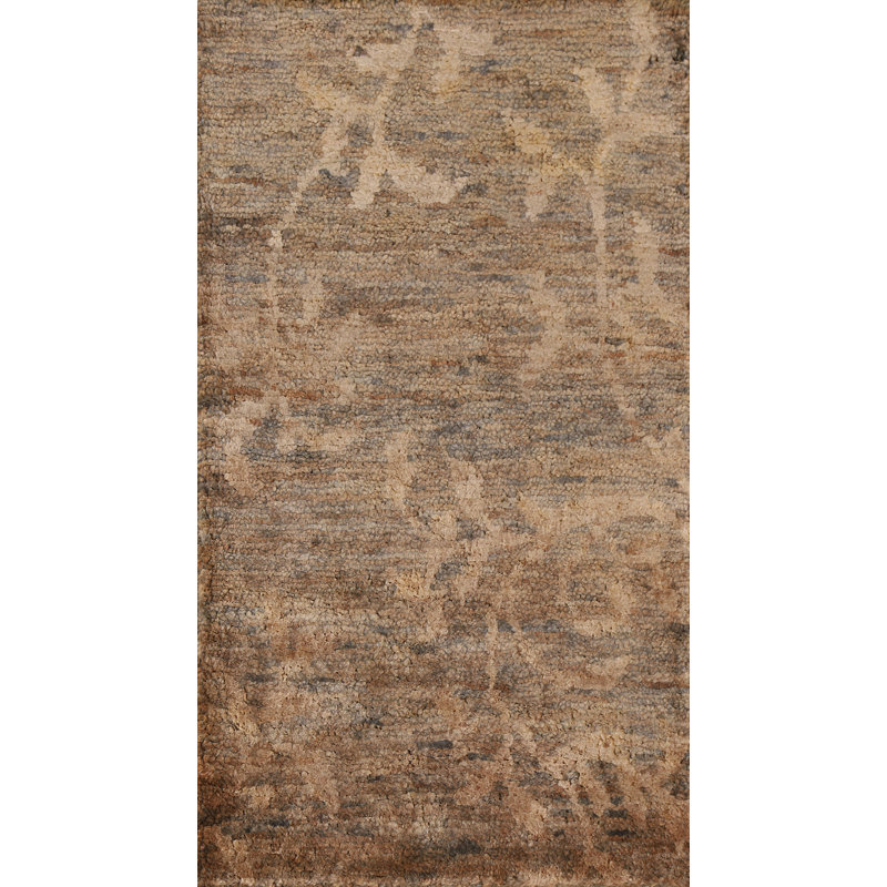 Brown Moroccan Oriental Area Rug 3x5
