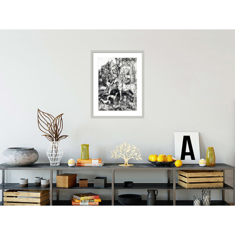 «Saint Eustace» par Albrecht Dürer, impression giclée sur cadre, 29.5" H x 23.24" W