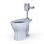 Tornado Flush Commercial Flushometer Floor-Mounted Toilet, Elongated, Cotton White