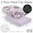 Peony Floral Garden Lavender Purple and Ivory 2 Pack Fitted Crib Sheet by Sweet Jojo Designs