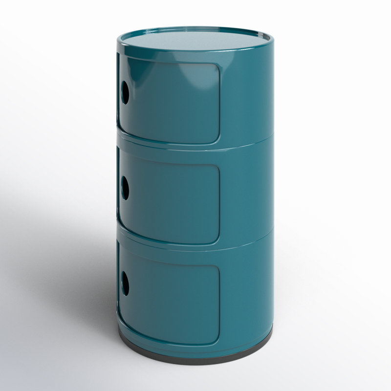 Componibili Round Modular Stacking Units, Blue, 3