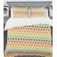  Ensemble de housse de couette en microfibre vert / orange / rouge-40701763