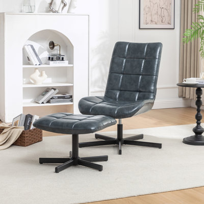 Chaise d'appoint et repose-pieds