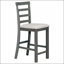 Ensemble de salle à manger 5 pièces à hauteur de comptoir en bois d'hévéa multifonctionnel avec chaises rembourrées-1672799838-1672799836-1672799837