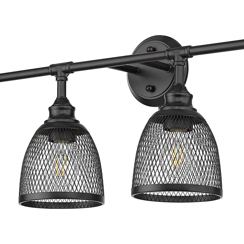 Hallan Dimmable Vanity Light, Black, 4
