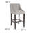 Ahseem 24" High Transitional Tufted Walnut Counter Height Stool-2028909506-2028909535