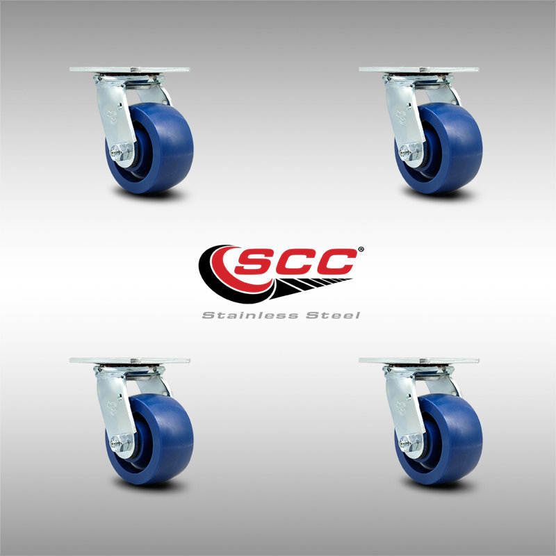 Stainless Steel Solid Poly Caster