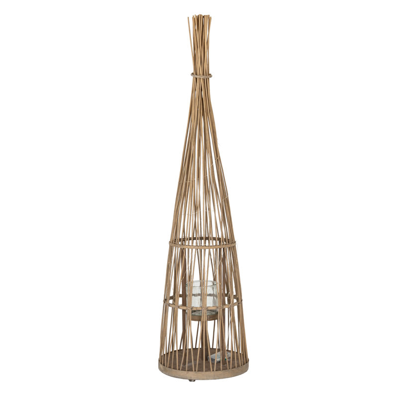 Andrian Wicker Candle Accessories, 130cm H x 32cm W x 32cm D
