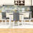 5-Piece Dining Table Set with 4 Chairs