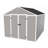 Campcraft Resin Storage Shed, High Quality Pp Material, Strong Structure, Waterproof, Rust And UV Proof, Large Storage Space, 12Mm Thick Pp Board, HD Window Lighting-113270335